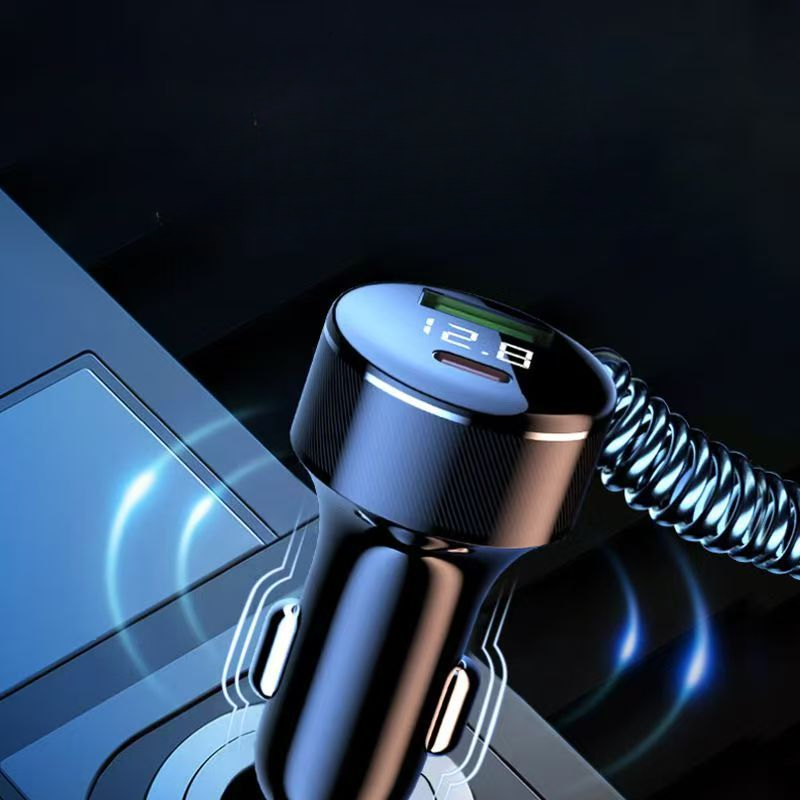 Bộ sạc nhanh xe hơi 3 cổng tiện dụng