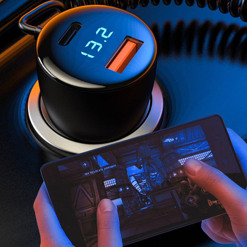 Bộ sạc ô tô USB kép công suất 45W