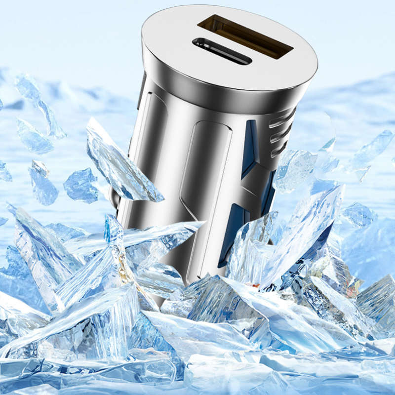 Bộ sạc xe hơi 120W hai cổng PD kèm LED