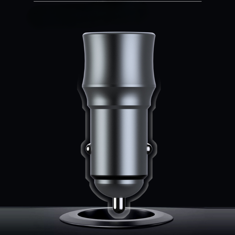 Bộ sạc xe hơi mini 38W cổng kép