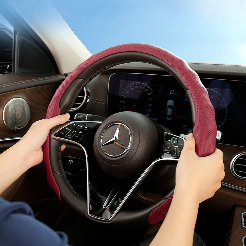 Bọc vô lăng da lộn thể thao Lu Jiao