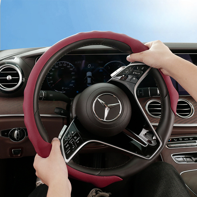 Bọc vô lăng da lộn thể thao chống trượt Lu Jiao