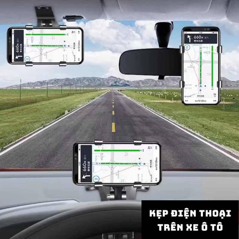 Giá đỡ điện thoại ô tô đa năng xoay 360