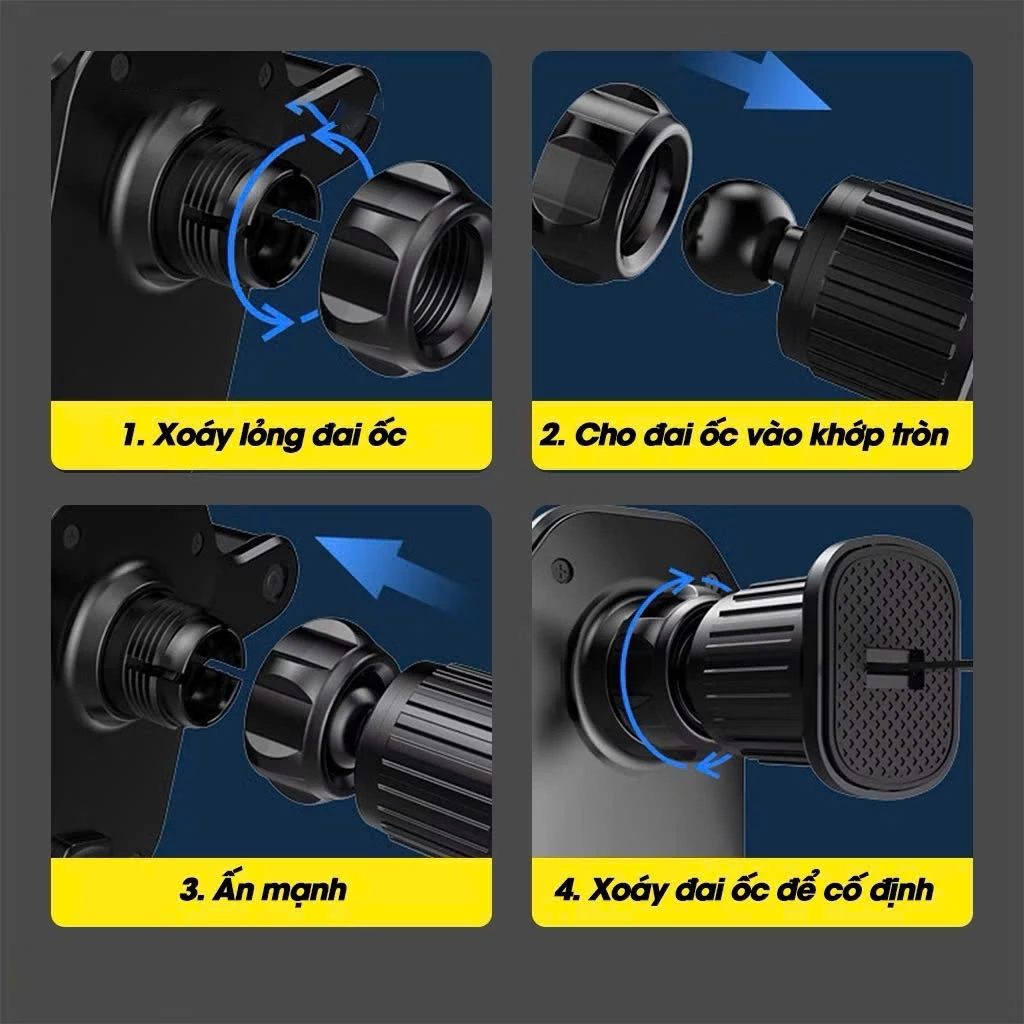 Giá đỡ điện thoại ô tô kẹp khe gió