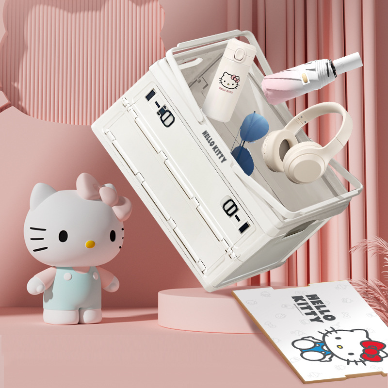 Hộp Kitty gấp gọn xách tay cốp xe