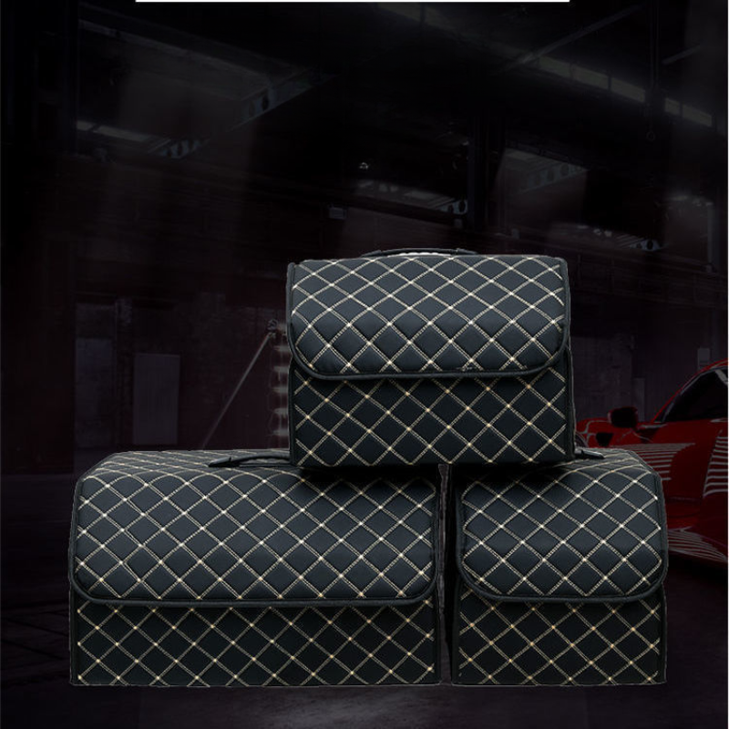 Hộp gấp da chứa đồ cho ô tô