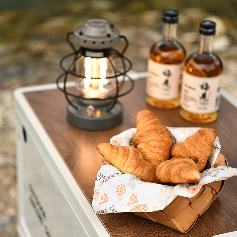 Hộp gấp nắp gỗ cắm trại ngoài trời