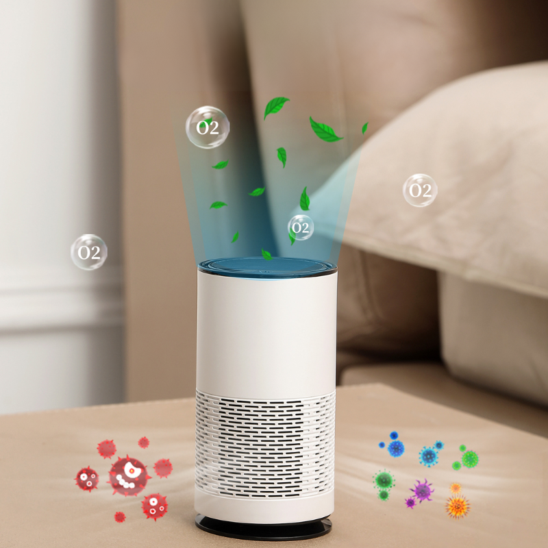 Máy lọc không khí mini cho ô tô, thiết kế trụ nhỏ gọn