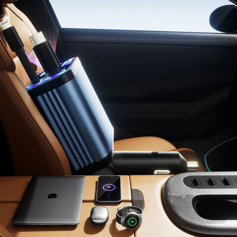 Sạc ô tô 120W với ánh sáng RGB trang trí