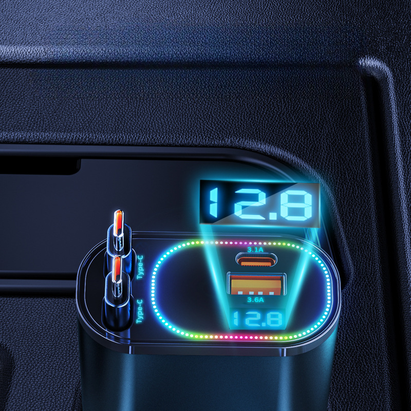 Sac o to C9 Star Top 120W man hinh LED thong minh