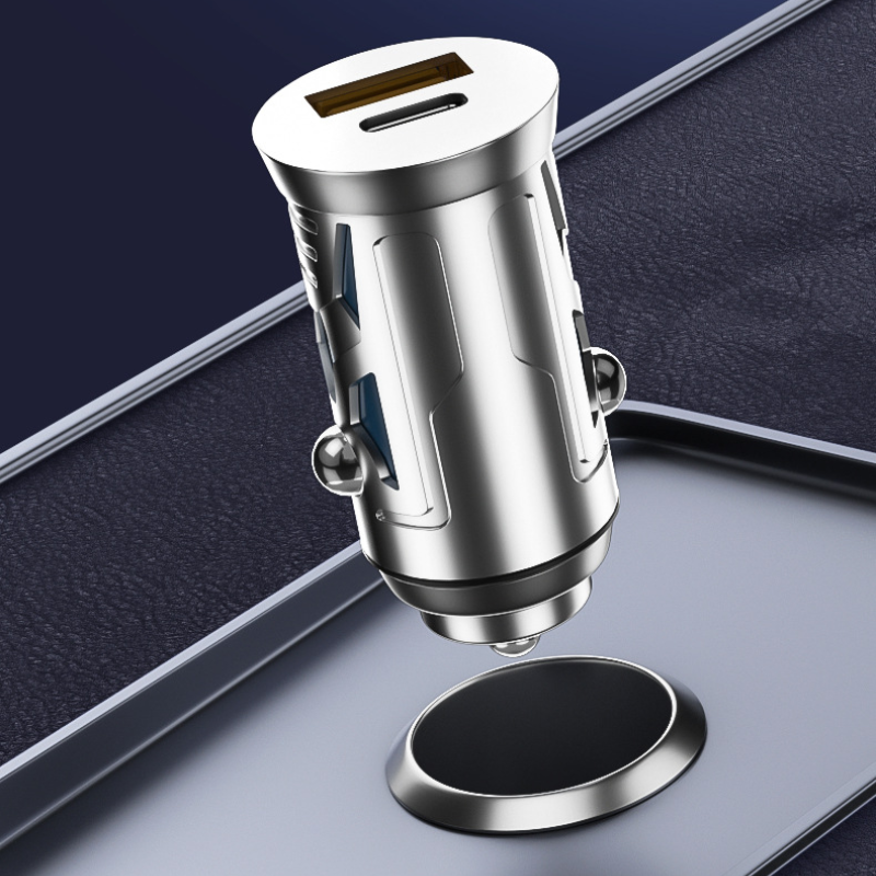 Bộ sạc ô tô hợp kim nhôm 120W hai cổng USB PD