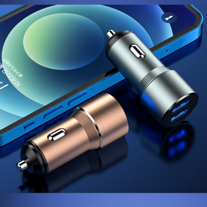 Thiết bị sạc xe hơi 3.1A 2 cổng gọn nhẹ