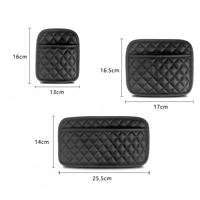 Túi da đựng đồ dính khe ghế ô tô