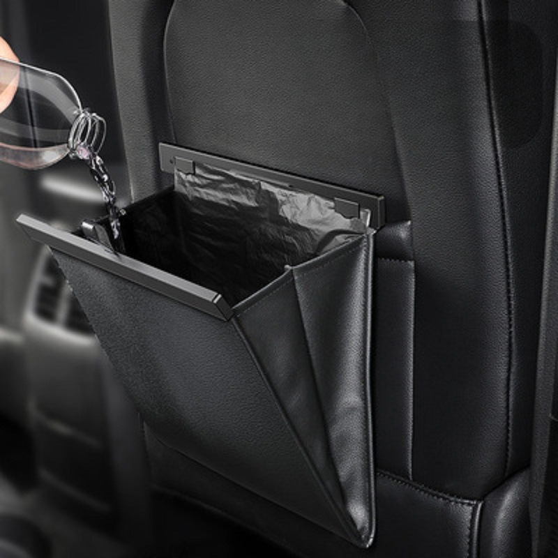 Túi đựng rác ô tô dung tích lớn kèm hộp đựng đồ tiện dụng cho xe hơi 4 Tui dung rac dung tich lon cho o to