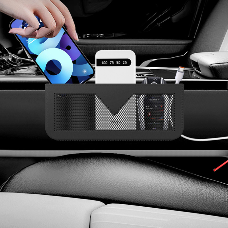 Túi lưới dính ô tô đựng điện thoại