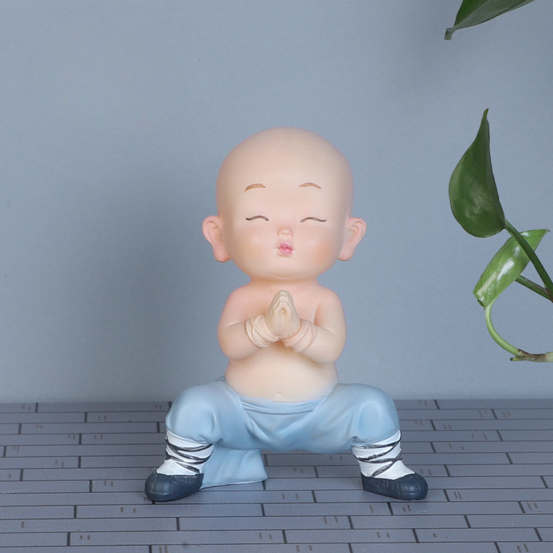 Tượng chú tiểu Thiếu Lâm trang trí