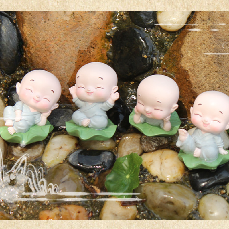 Tượng lắc đầu sư phụ trang trí ô tô