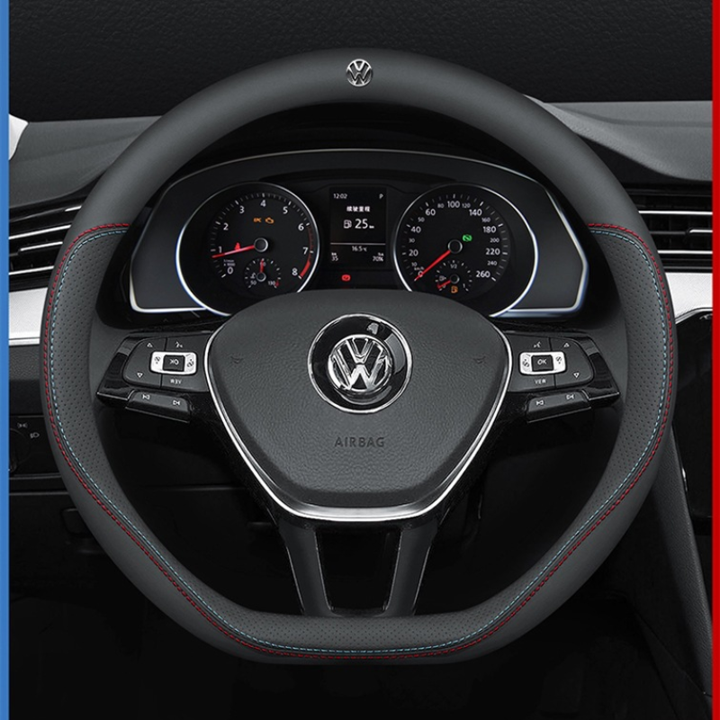 Bọc vô lăng da cao cấp phù hợp nhiều dòng xe Volkswagen Magotan Lingdu