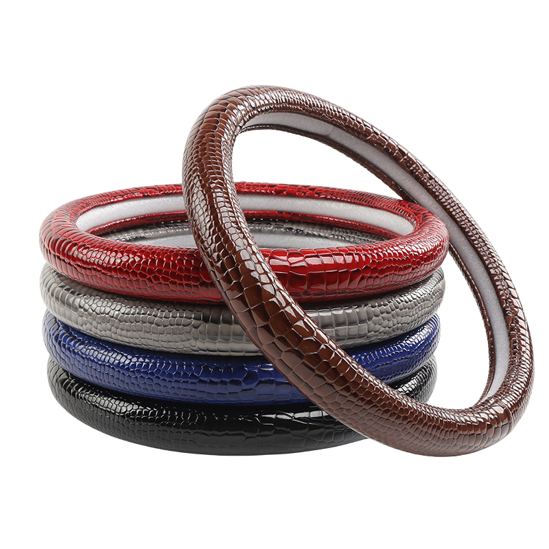 Bọc vô lăng ô tô da cá sấu giả cao cấp, thấm hút mồ hôi