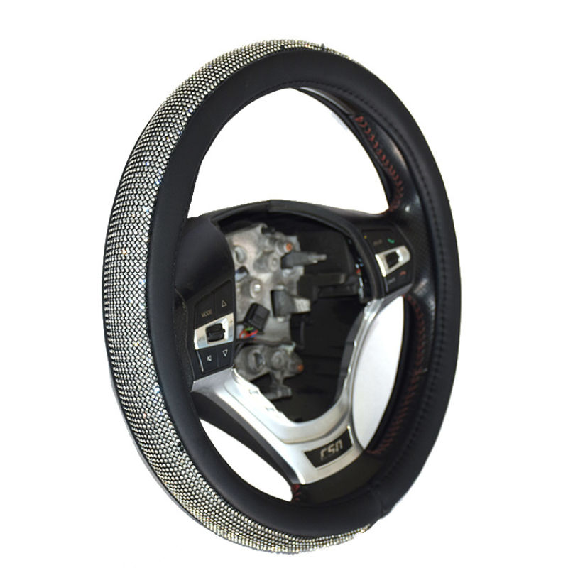 Bọc vô lăng ô tô nữ kim cương giả phong cách thời trang