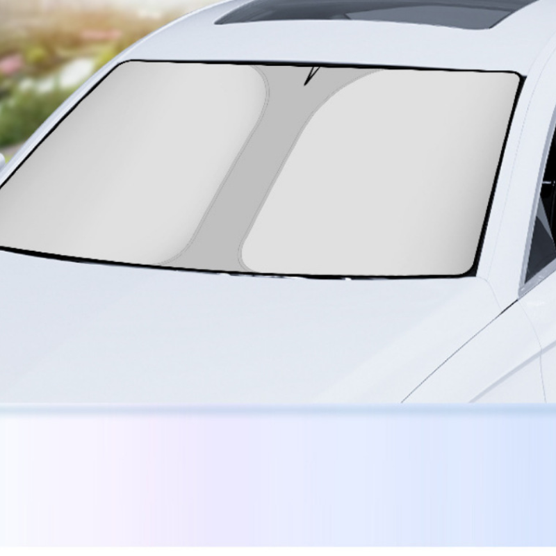 Tấm che nắng ô tô titan bạc gập gọn cách nhiệt 6 Tấm che nắng titan bạc cho xe tải và ô tô