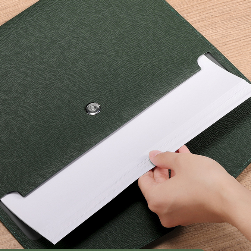 Túi đựng tài liệu da A4 cao cấp đa năng chống nước 5 Túi đựng hồ sơ da chống nước