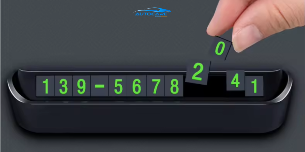 Chon bang ghi so dien thoai theo chat lieu ben dep cho o to