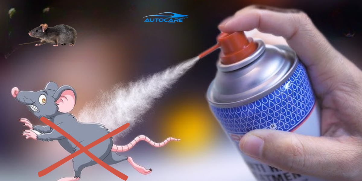 Chong chuot dang xit cho o to duoi con chuot