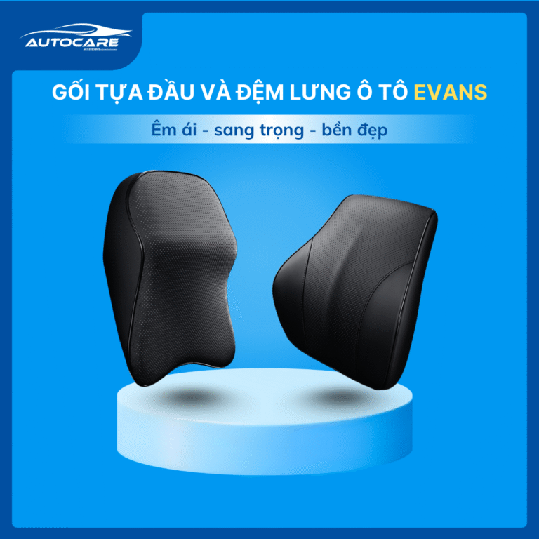 Gối tựa đầu và đệm lưng ô tô Evans
