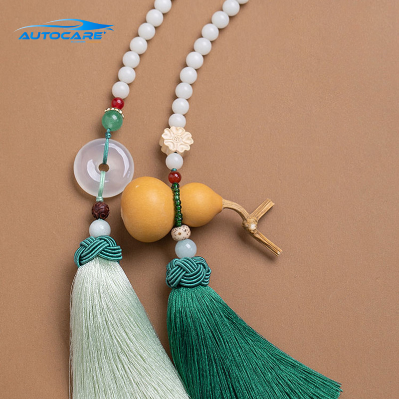 Khánh treo xe ô tô sáng tạo bầu tự nhiên trang trí gương chiếu hậu 5 Khánh treo xe ô tô bầu tự nhiên tinh xảo