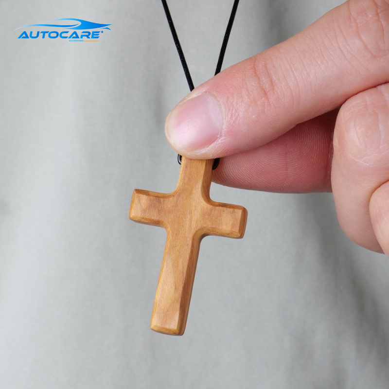 Khánh treo xe ô tô gỗ ô liu thủ công