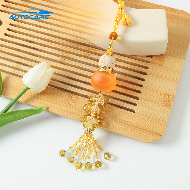 Khánh treo xe ô tô nước hoa hồ lô pha lê phong thủy bình an