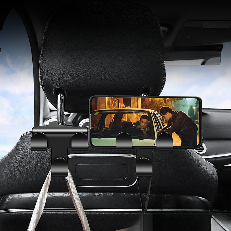 Móc treo lưng ghế ô tô kiêm giá đỡ