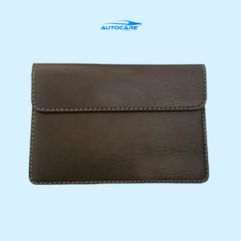 Vi da dung giay to o to cao cap kem logo