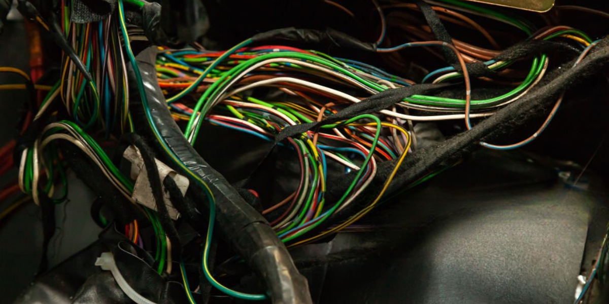 Chuột men theo bó dây điện