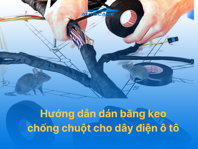 hướng dẫn dán băng keo chống chuột cho dây điện ô tô