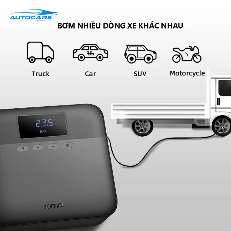 máy bơm mini xe hơi