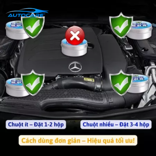 Sáp đuổi chuột ô tô dạng bột an toàn cho khoang máy TOKUSET
