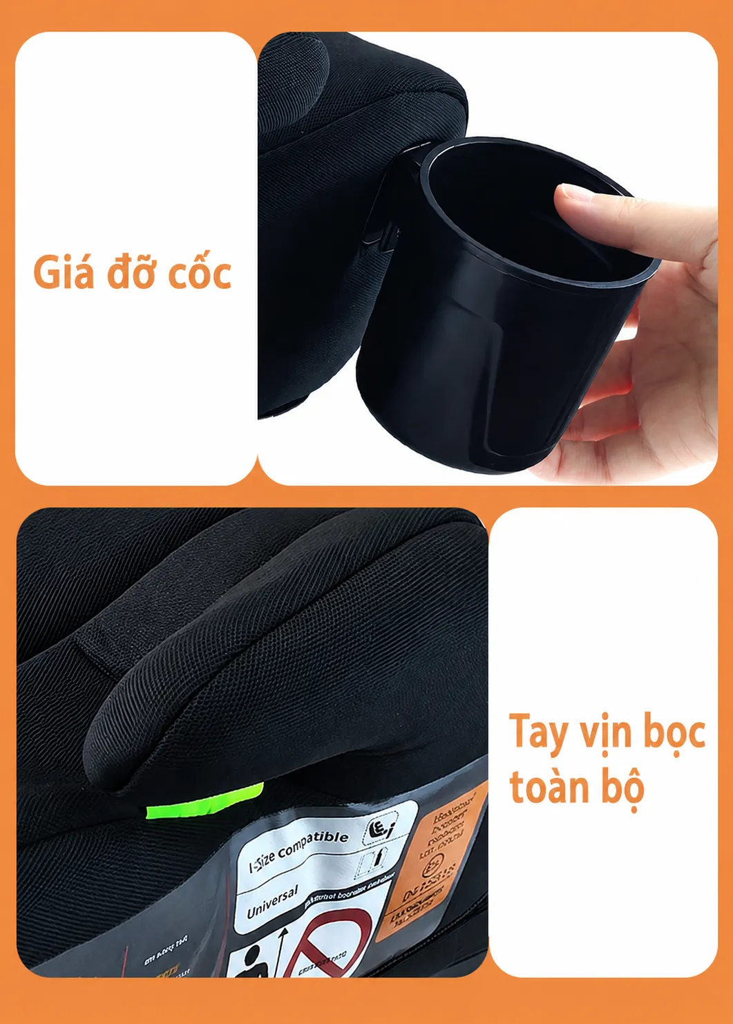Dem Ghe Ngoi O To Tre Em 6 12 Tuoi Co ISOFIX4