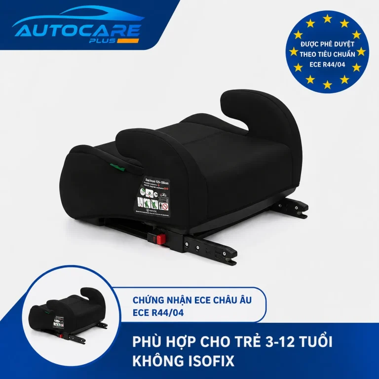 Dem Nang Ghe O To Tre Em 7 12 Tuoi Co ISOFIX Chuan ECE R129
