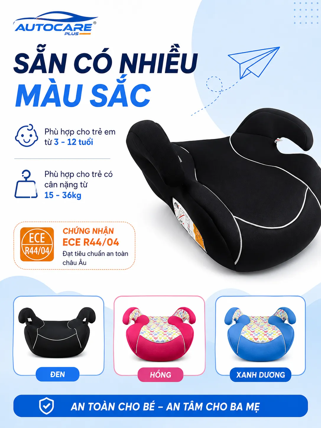 Dem Nang Ghe O To Tre Em 7 12 Tuoi Khong ISOFIX 7