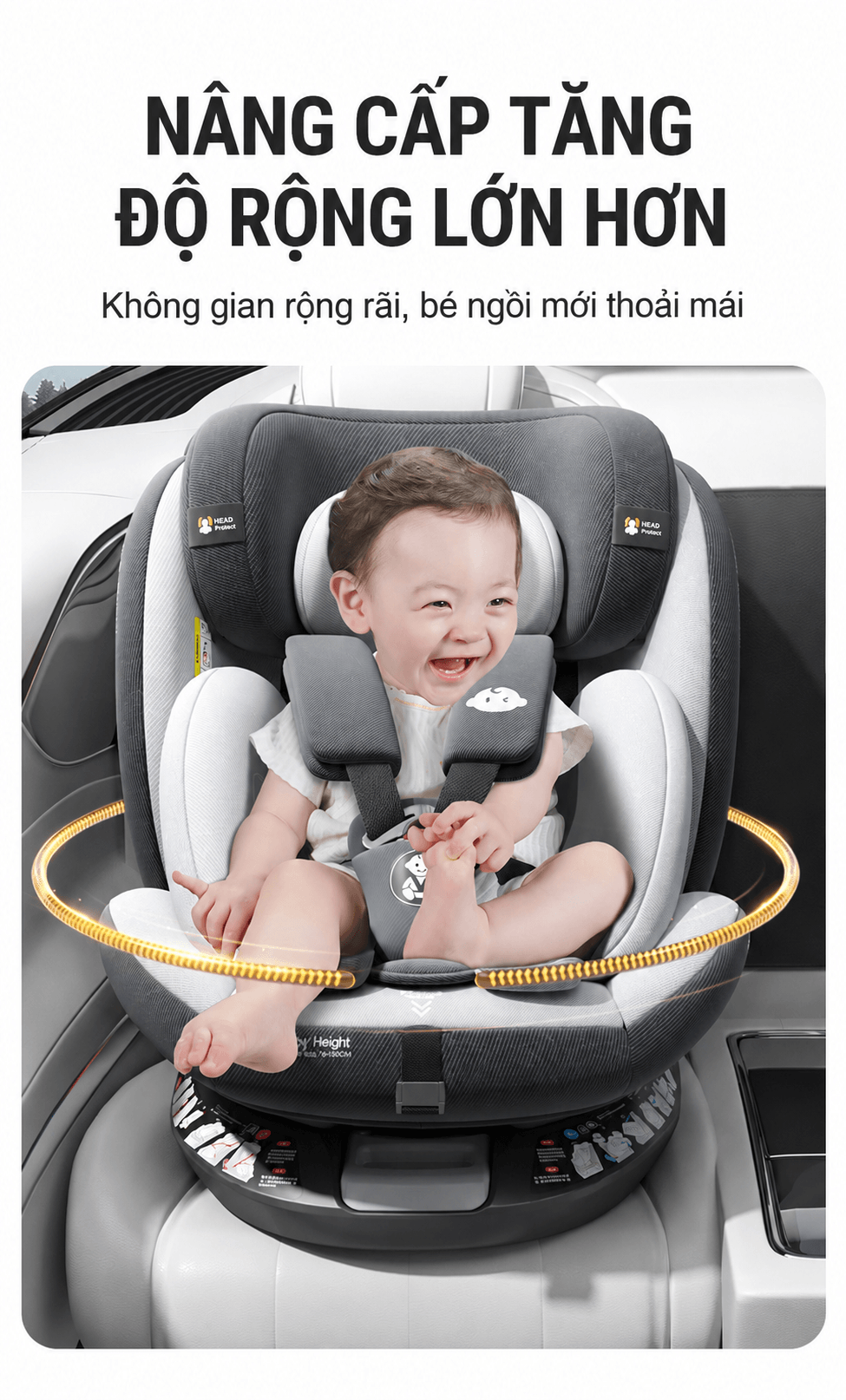 Ghe Ngoi O To Cho Be 0 12 Tuoi 360 Do ISOFIX i Size Yotona 25