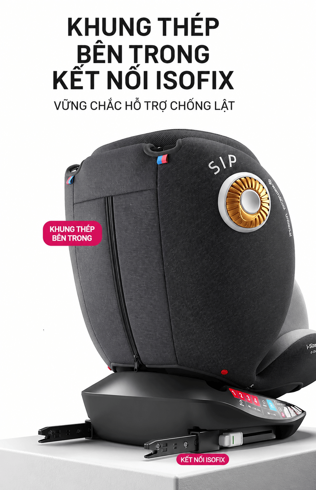 Ghe Ngoi O To Cho Be 0 12 Tuoi 360 Do ISOFIX i Size Yotona 29