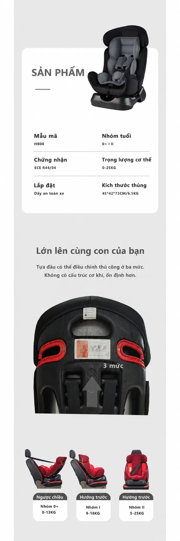 Ghe O To Cho Be Tu 0 7 Tuoi Chuan ECE R4404 Chau Au8