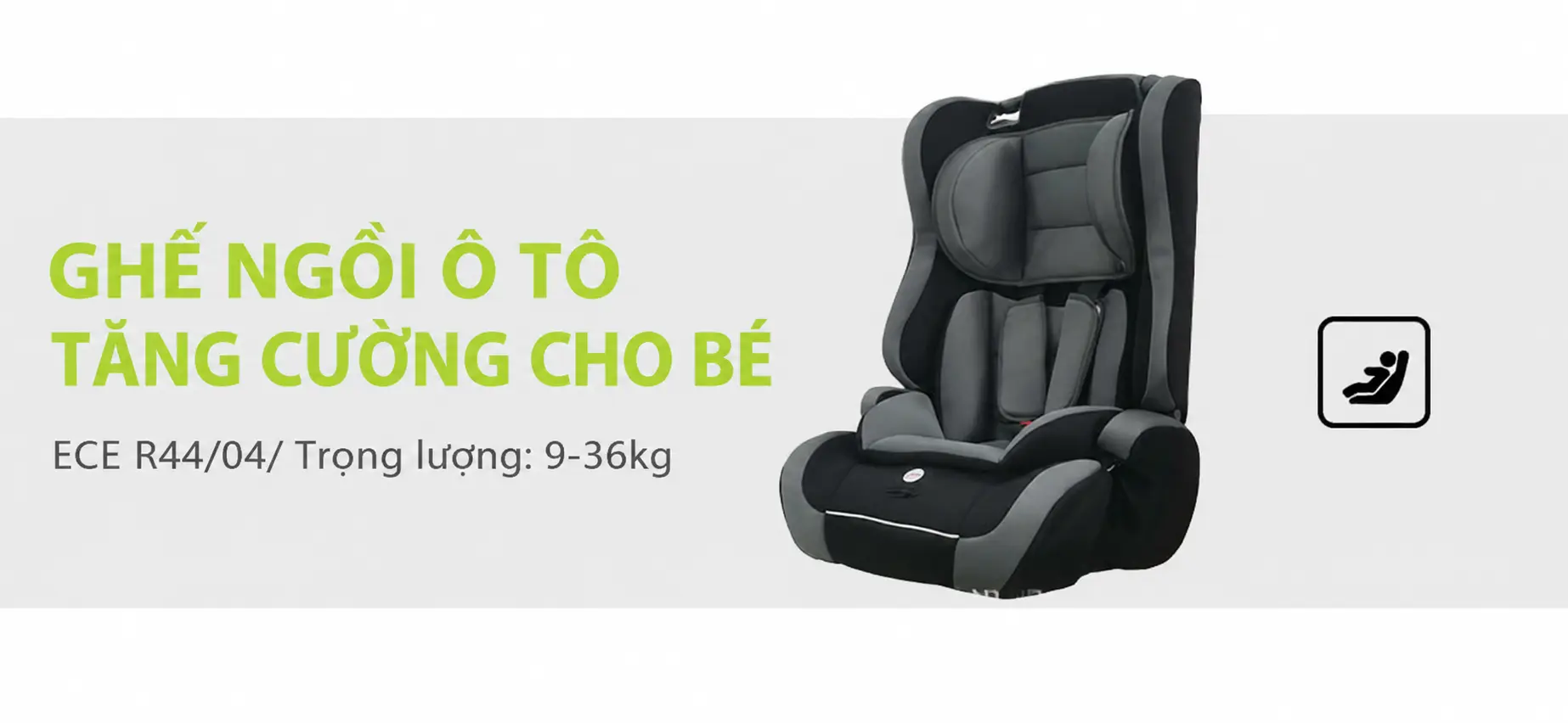 Ghe O To Cho Tre All in one 3 Trong 1 Tu 9 Thang Den 12 Tuoi 9 36kg Chung Nhan An Toan ECE R44041