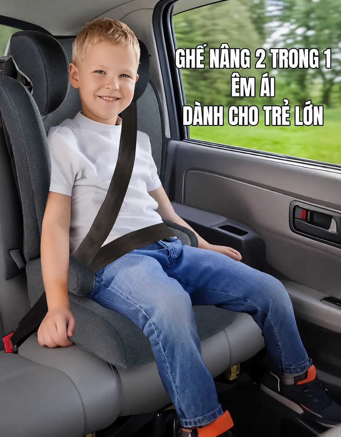 Ghe O To Tre Em 2 Trong 1 3 12 Tuoi 100 150cm Co i Size9
