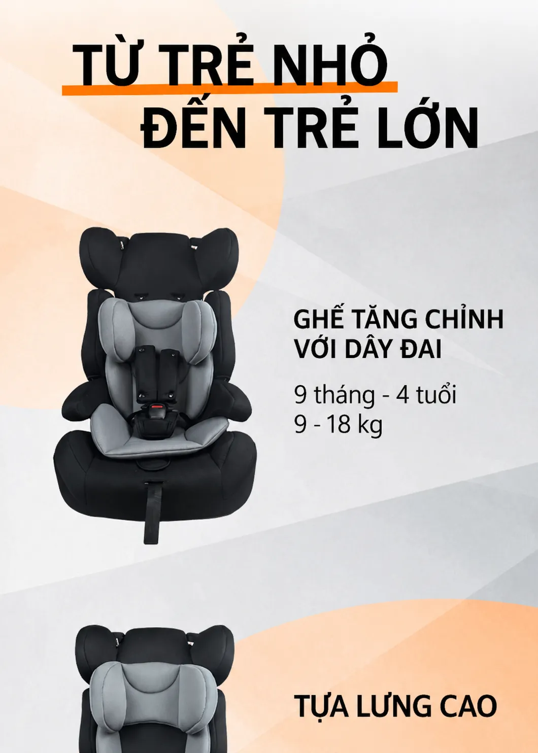 Ghe O To Tre Em 3 Trong 1 1 12 Tuoi Khong ISOFIX 5