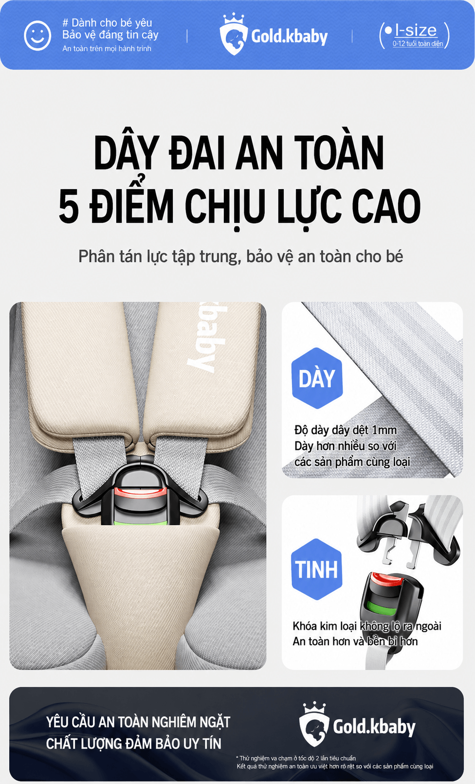 Jinko Beibei Ghe Ngoi O To Cho Be 0 12 Tuoi ISOFIX i Size Mai Che 2 Mau Kem Xam 26
