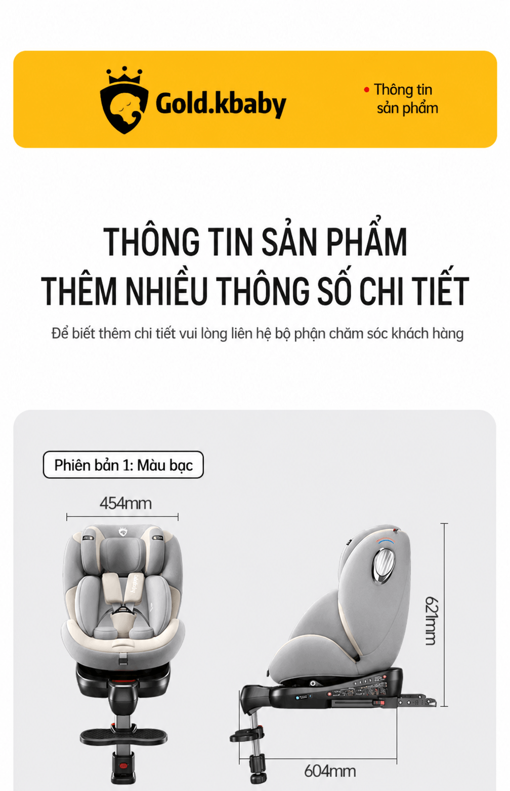 Jinko Beibei Ghe Ngoi O To Cho Be 0 12 Tuoi ISOFIX i Size Mai Che 2 Mau Kem Xam 28