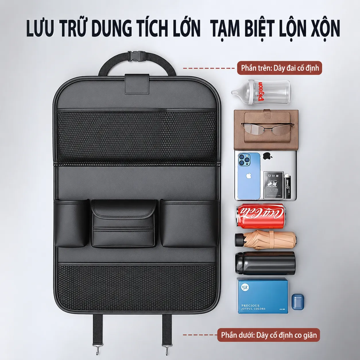 Tui Treo Ghe Sau Xe O To Bang Da Cao Cap 3